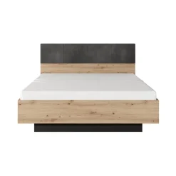 Letto matrimoniale contenitore 160x200cm rovere antracite Rubik