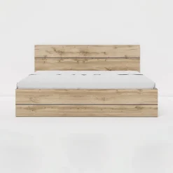 Letto matrimoniale contenitore con comodini 160x200cm quercia Tamika