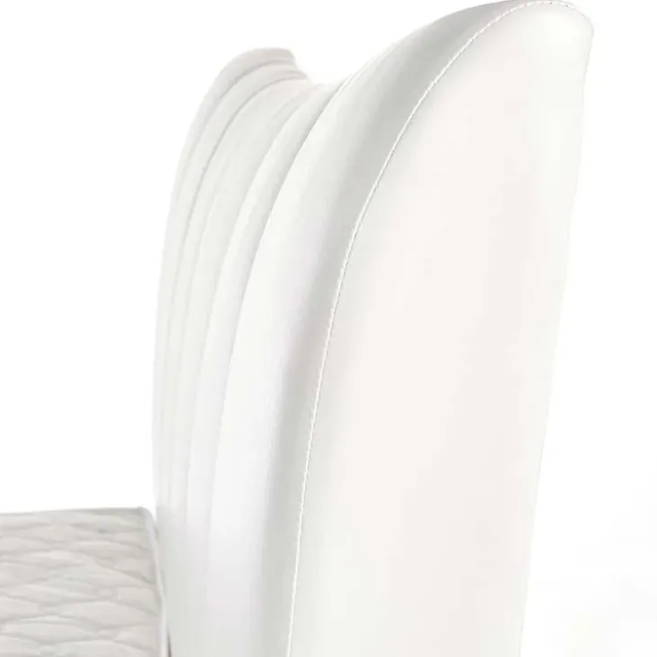 Letto matrimoniale in ecopelle 160x200cm bianco Cabras Gihome®