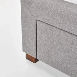 Letto matrimoniale in tessuto con cassettoni 160x200cm grigio Mestre Gihome®
