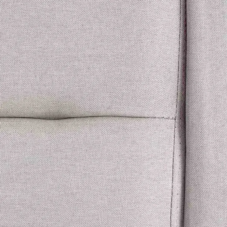 Letto matrimoniale in tessuto 160x200cm grigio chiaro legno naturale Pompei Gihome®