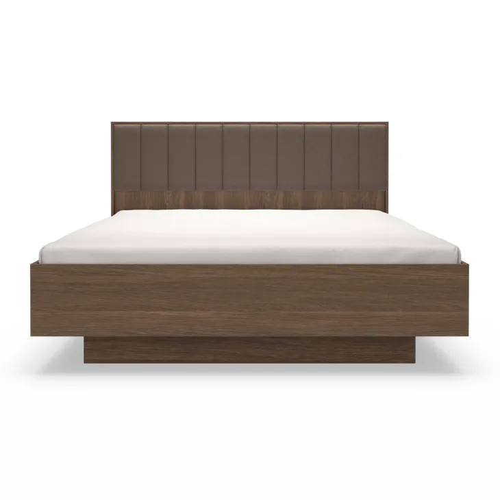 Letto matrimoniale 160x200cm contenitore camera da letto noce Bois