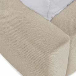 Letto oversize 180x200cm con rete contenitore imbottito beige Aluna