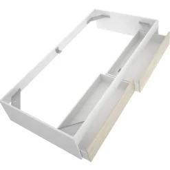 Letto singolo 90x190cm con 2 cassettoni bianco rovere Bellix