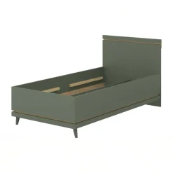 Letto singolo 100x200 cm moderno verde salvia Yu