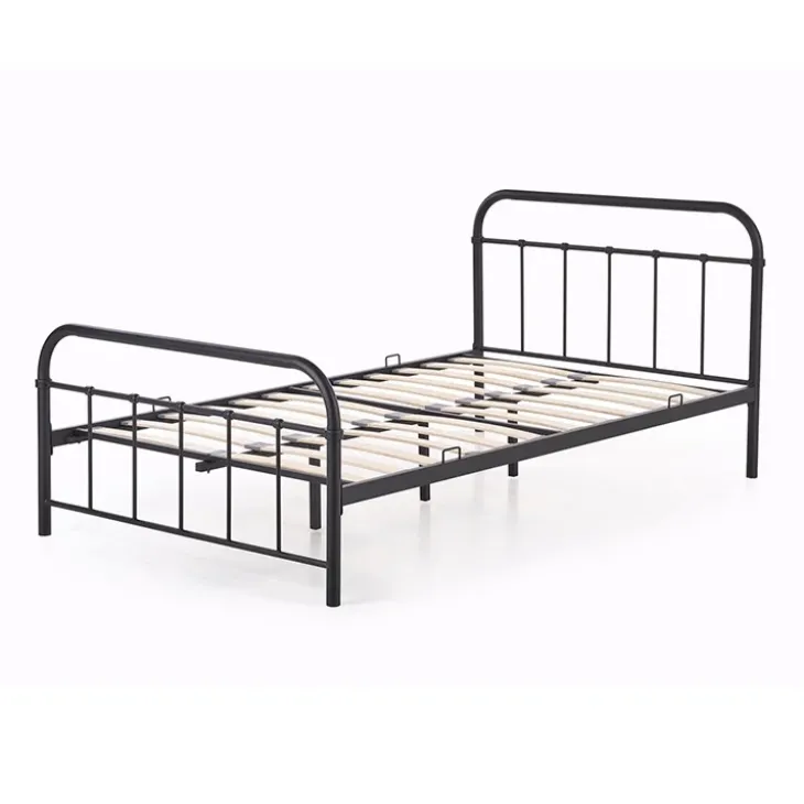 Letto una piazza e mezza moderno 120x200cm nero Stella
