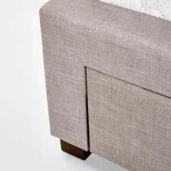 Letto 160x200cm matrimoniale con cassettoni beige Quarto Gihome®