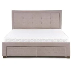 Letto 160x200cm matrimoniale con cassettoni beige Quarto Gihome®