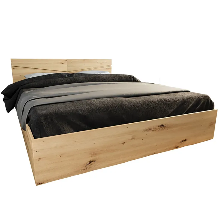 Letto 160x200cm matrimoniale contenitore rovere rustico Camilla Gihome®