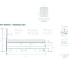 Letto 160x195cm matrimoniale imbottito con contenitore antracite Ardesia