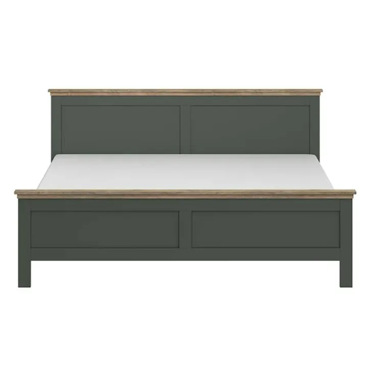 Letto 180x200cm matrimoniale oversize verde quercia Texel