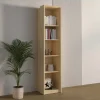 Libreria a colonna 45x215h cm con 5 vani rovere Elvira