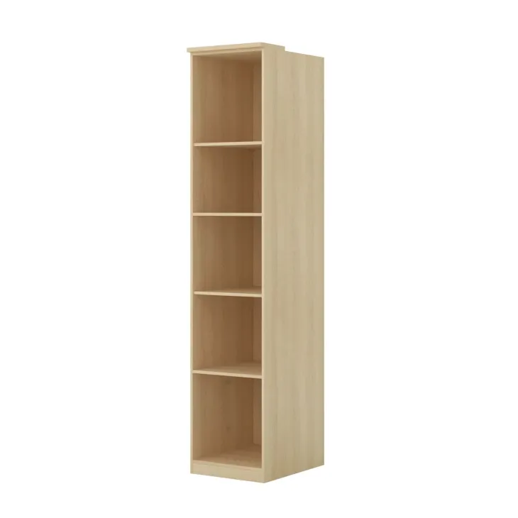 Libreria a colonna 45x215h cm 4 ripiani rovere Elvira