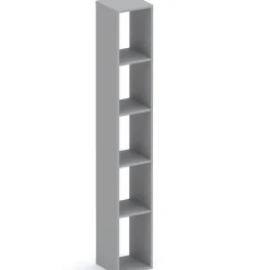 Libreria colonna 28x186h cm con 4 ripiani grigio scuro Sunset