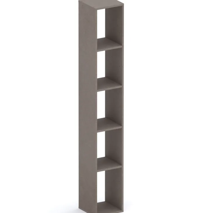 Libreria colonna 28x186h cm con 4 ripiani marrone bronzo Sunset