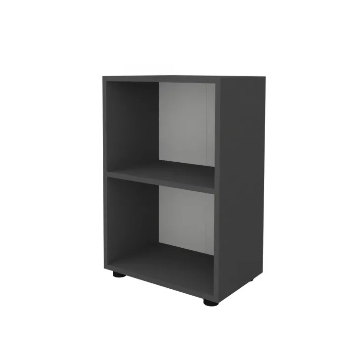 Libreria da parete 49x74h cm 2 ripiani ufficio multiuso antracite Arkiva