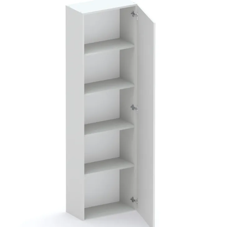 Libreria mobile multiuso scarpiera dispensa 195x186h grigio chiaro Sunset 1003