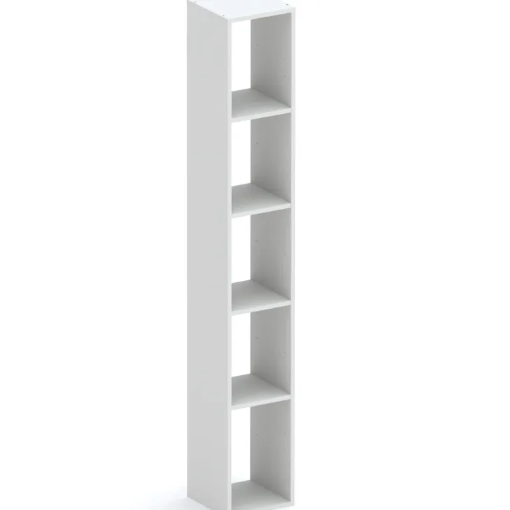 Libreria mobile multiuso scarpiera dispensa 195x186h grigio chiaro Sunset 1003