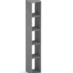 Libreria moderna 84x186h cm 1 anta antracite Sunset 1004