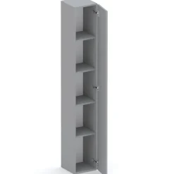 Libreria moderna 84x186h cm 1 anta grigio scuro Sunset 1004