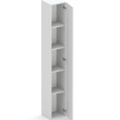 Libreria moderna 84x186h cm 1 anta grigio chiaro Sunset 1004