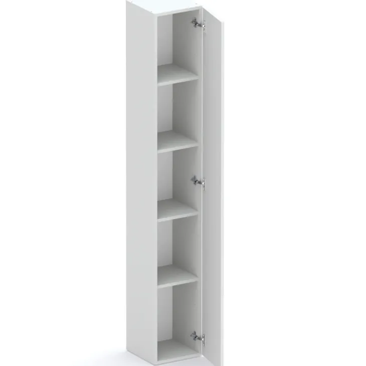 Libreria moderna 84x186h cm 1 anta grigio chiaro Sunset 1004