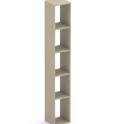 Libreria moderna 84x186h cm 1 anta tortora Sunset 1004