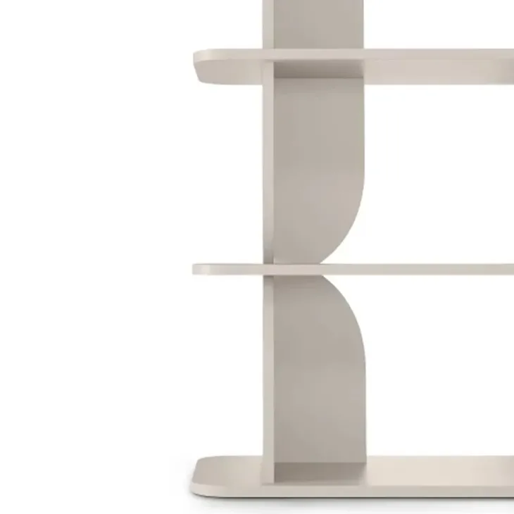 Libreria sospesa 120x185h cm moderna soggiorno cashmere Bukly