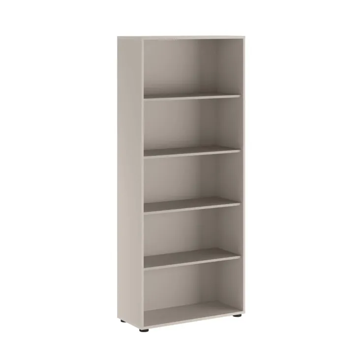 Libreria ufficio moderna 79x188cm beige cashmere Woody