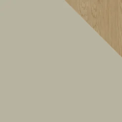 Libreria 80x165h cm con 1 anta 2 cassetti e 6 vani a vista verde rovere chiaro Linfa