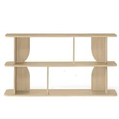 Libreria 160x156h cm moderna soggiorno rovere Bukly