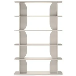 Libreria 120x185h cm moderna soggiorno cashmere Bukly