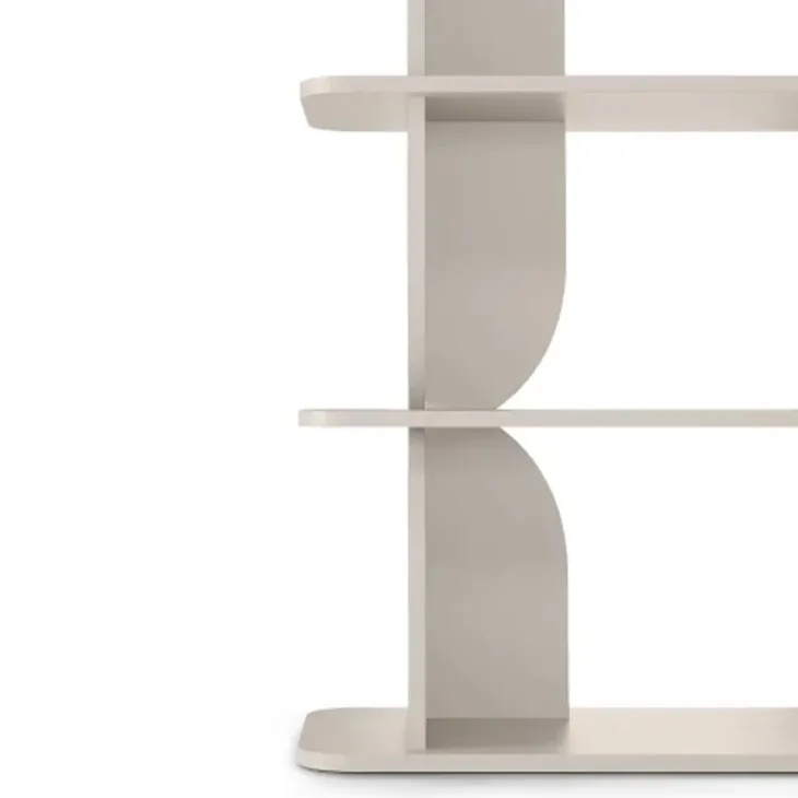 Libreria 120x185h cm moderna soggiorno cashmere Bukly
