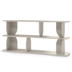 Libreria 160x78h cm moderna soggiorno cashmere Bukly