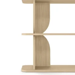 Libreria 160x78h cm moderna soggiorno rovere Bukly