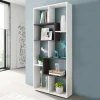Libreria 80x180h cm multiposizione moderna bianco opaco ossido Texas