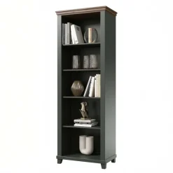 Libreria 71x200h cm 5 vani verde quercia Texel