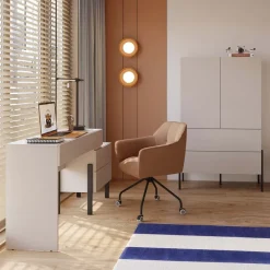 Madia alta 90x150h cm 2 ante 4 cassetti beige cashmere Simple