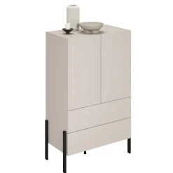 Madia alta 90x150h cm 2 ante 4 cassetti beige cashmere Simple