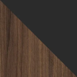 Madia moderna 142x83h cm 2 ante 3 cassetti noce nero Wrappy
