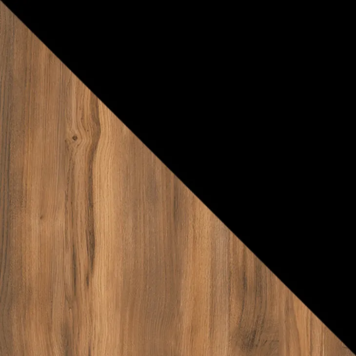 Madia moderna 190x80h cm 3 ante serigrafato rovere nero Duplo