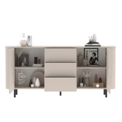 Madia 180x82h cm 2 ante 3 cassetti beige cashmere Lucrezia