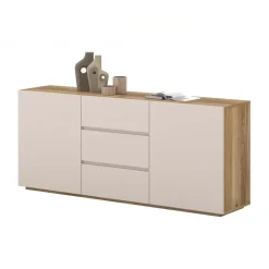 Madia 150x64h cm 2 ante 3 cassetti cashmere rovere Delia