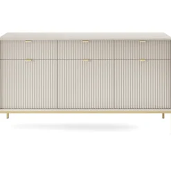 Madia 154x83h cm 3 ante 3 cassetti moderna beige Alisa