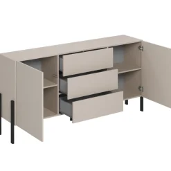 Madia 180x90h cm 2 ante 3 cassetti moderna beige cashmere Simple