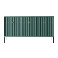 Madia 154x83h cm 3 ante 3 cassetti moderna verde Alisa