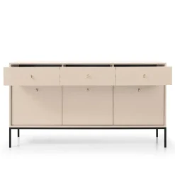 Madia 154x83h cm 3 ante 3 cassetti soggiorno beige Glory