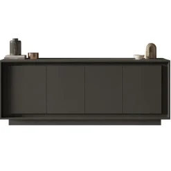 Madia 207x80h cm 4 ante moderna antracite Deluxe