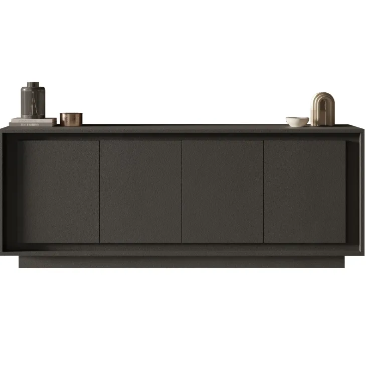 Madia 207x80h cm 4 ante moderna antracite Deluxe