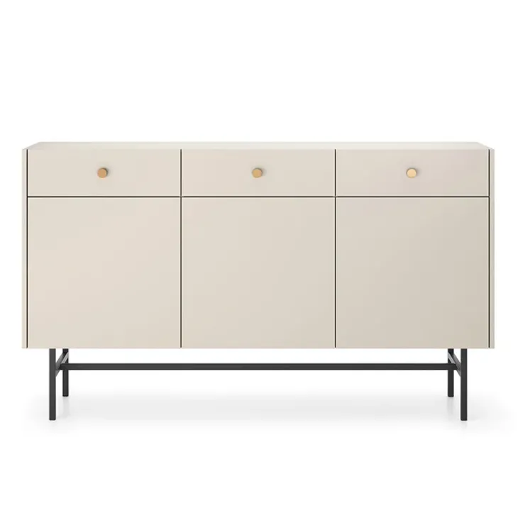 Madia 155x90h cm 3 ante moderna beige Eterna